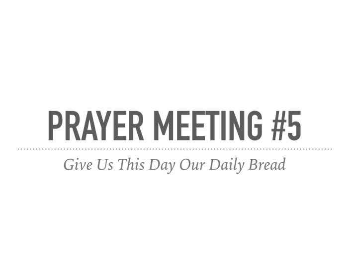 Prayer Meeting 5